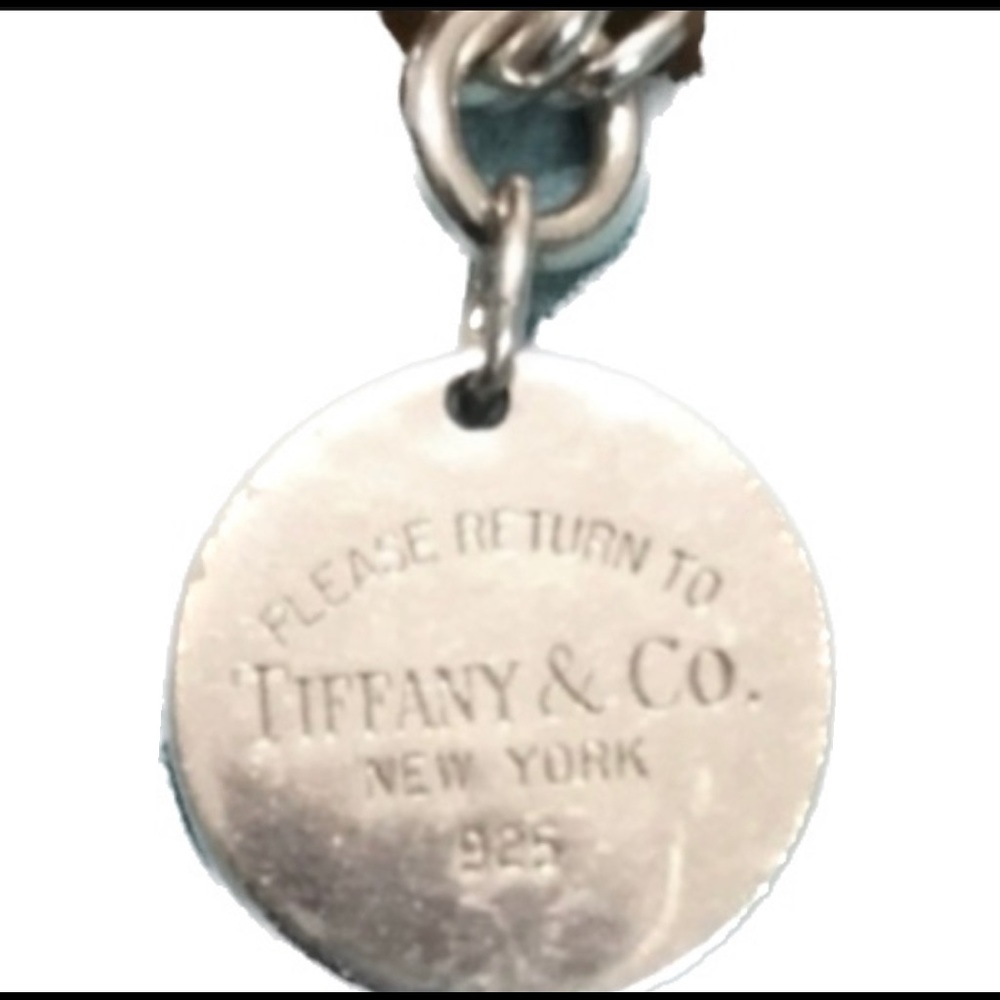 Tiffany & Co. round tag bracelet 7”